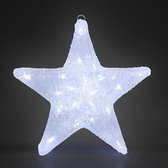 Monza LED Acryl Kerstster | Helder wit | 30 x 5 x 30 cm | Voor binnen en buiten