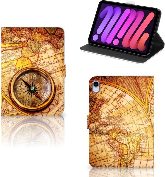 Étui pour tablette iPad Mini 6 (2021) Étui avec boussole à fermeture magnétique