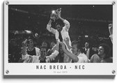 Walljar - NAC Breda - NEC '73 - Muurdecoratie - Plexiglas schilderij