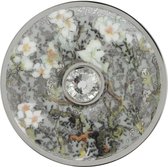 Goebel® - Vincent v. Gogh | Broche "Amandelboom zilver" | Porselein, 5cm, met glaskristallen