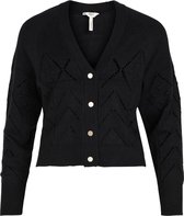 Object Vest Objhavany L/s Knit Cardigan 118 23037288 Black/melange Dames Maat - M