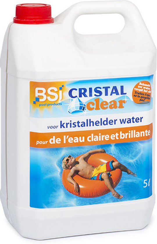 BSI - Cristal Clear - Voor Kristalhelder zwembadwater - Zwembad - Spa - Anti-groen waterbehandeling - 5 l