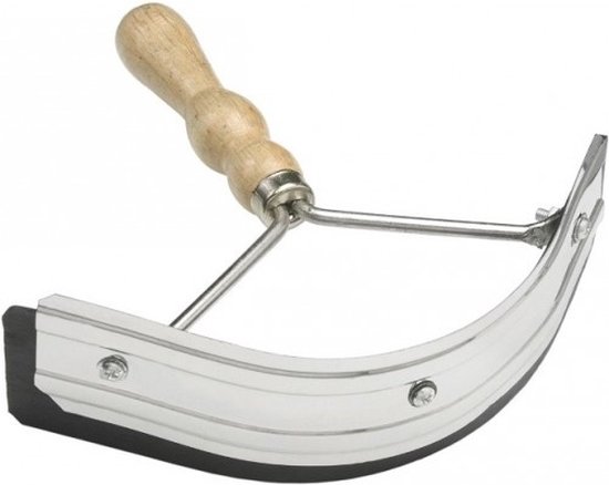 Couteau à sueur USG demi-rond avec manche en bois