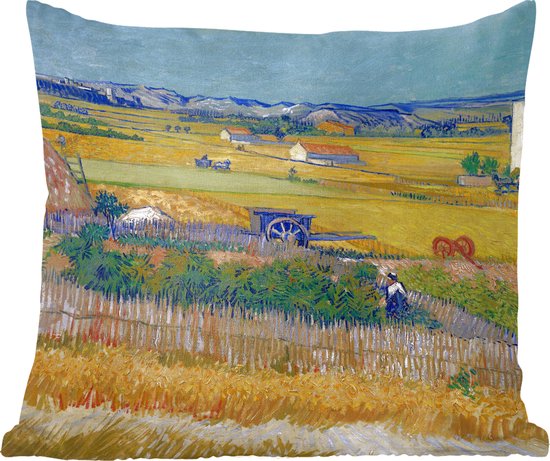 Epic Art 'De Oogst' by Vincent Van Gogh, Acrylic Glass Wall Art, 24x16
