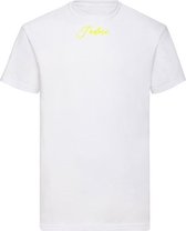 T-SHIRT JADORE VELVET YELLOW - WHITE (S)