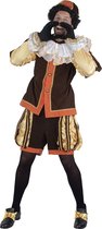 Piet verkleed kostuum luxe 4-delig - bruin - polyester - Pietenpakken voor volwassenen S/M