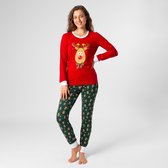 SillySanta Pyjama -XL- Women's Reindeer Christmas Multicolours