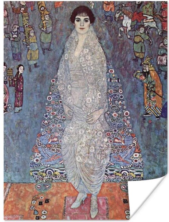 Poster barones Elisabeth Bachofen-Echt - schilderij van Gustav Klimt