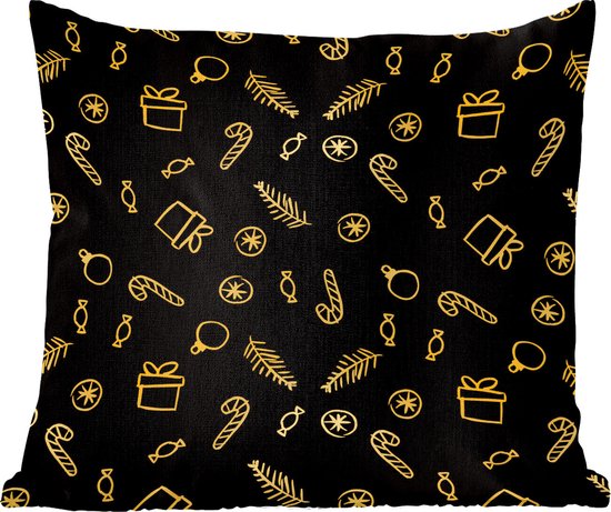 Sierkussens - Kussentjes Woonkamer - 60x60 cm - Snoepgoed - Cadeau - Kerstmis - Kerstversiering - Kerstdecoratie voor binnen - Woonkamer