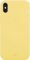 Siliconen hoesje geel geschikt voor iPhone X hoesje siliconen - Gele kleur - Hoesje geschikt voor iPhone X & iPhone Xs geel - geel hoesje geschikt voor iPhone X - Stevig hoesje gee