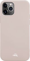 xoxo Wildhearts siliconen hoesje geschikt voor iPhone 11 Pro - Beige gekleurd hoesje - Pantone kleur - Backcover - verkrijgbaar in verschillende kleuren - Beige