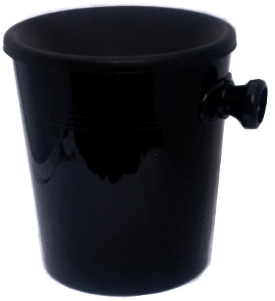 Spuwbak met handvat - 1L - klein - Zwart