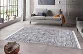 Perzisch tapijt velours Hamadan Saira - grijs 95x140 cm