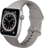 Apple Watch bandjes - Siliconen iWatch horlogebandje van Strap-it - compatibel met Apple Watch Series 1/2/3/4/5/6/7/8/SE - Geschikt voor 38/40/41mm horlogekasten- RVS nikkelvrije d