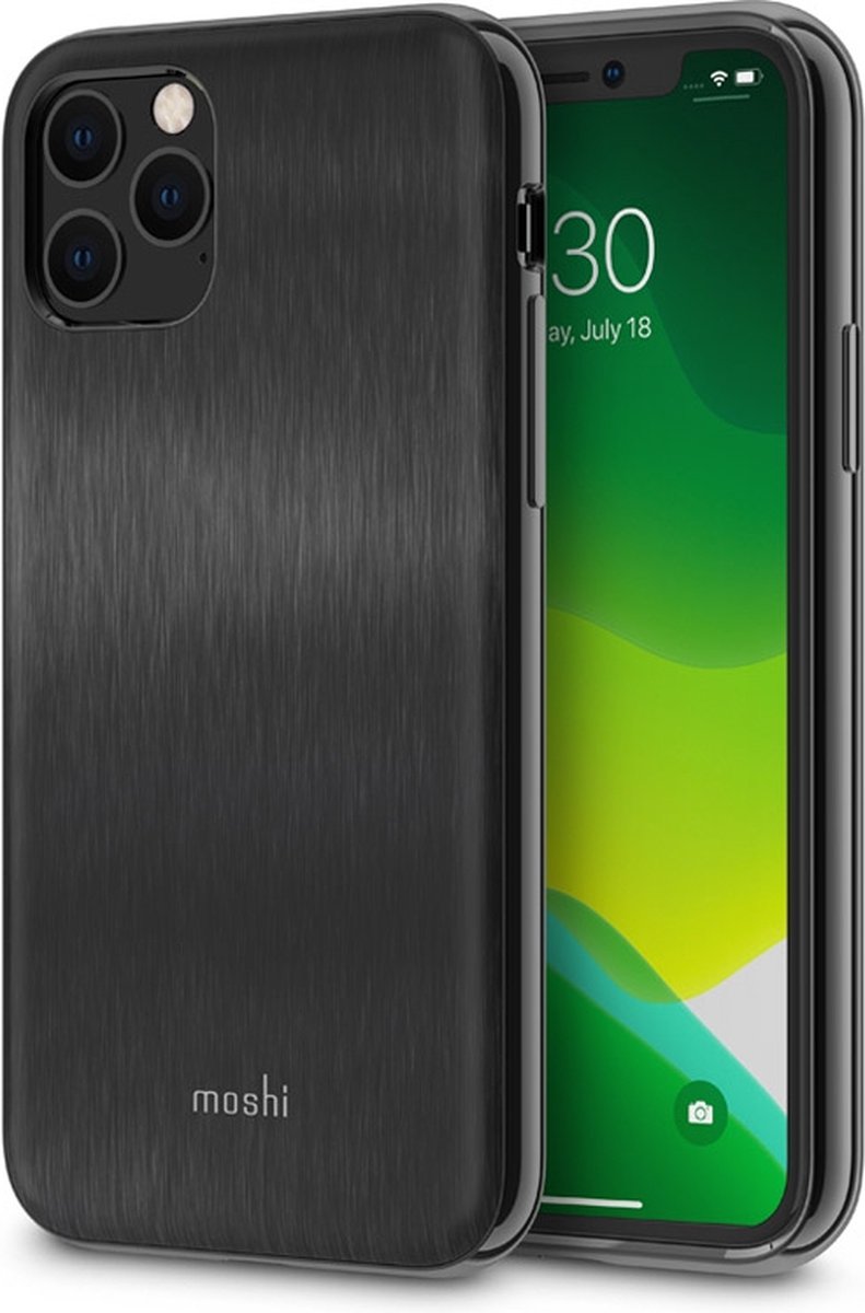Moshi - iGlaze geschikt voor iPhone 11 Pro hoesje - zwart