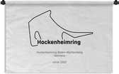Wandkleed - Wanddoek - F1 - Hockenheim - Circuit - 120x80 cm - Wandtapijt - Cadeau voor man