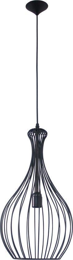 Lampe à suspension fil noir 260mm Ø E27 | bol