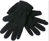 Myrtle Beach handschoen - winter - heren en dames - zwart - touch screen fleece L/XL