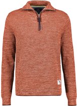 Lerros Trui Gebreide Troyer Met Structuur 21n5458 944 Brick Red Mannen Maat - XXL