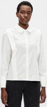 Object Blouse Objnomi L/s Shirt A Wi 21 23038213 Bright White Dames Maat - W42