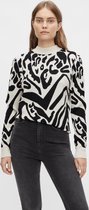 Object Trui Objthess L/s Jacquard Knit Pullover 23033924 Silver Gray Dames Maat - M