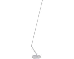 Ximon LED vloerlamp, staafvormig, wit aluminium/plexi, 24W dimbaar, 1320 lumen, 3000K, 153,4 cm hoog