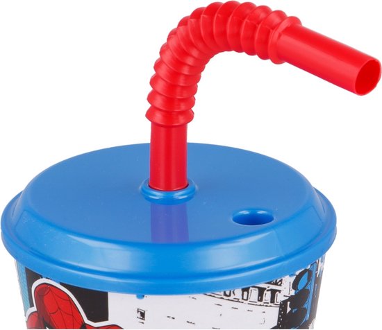 Spiderman Lunchset: Broodtrommel met Pop-up Beker - Mepal