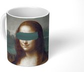 Mok - Koffiemok - Mona Lisa - Da Vinci - Verf - Mokken - 350 ML - Beker - Koffiemokken - Theemok