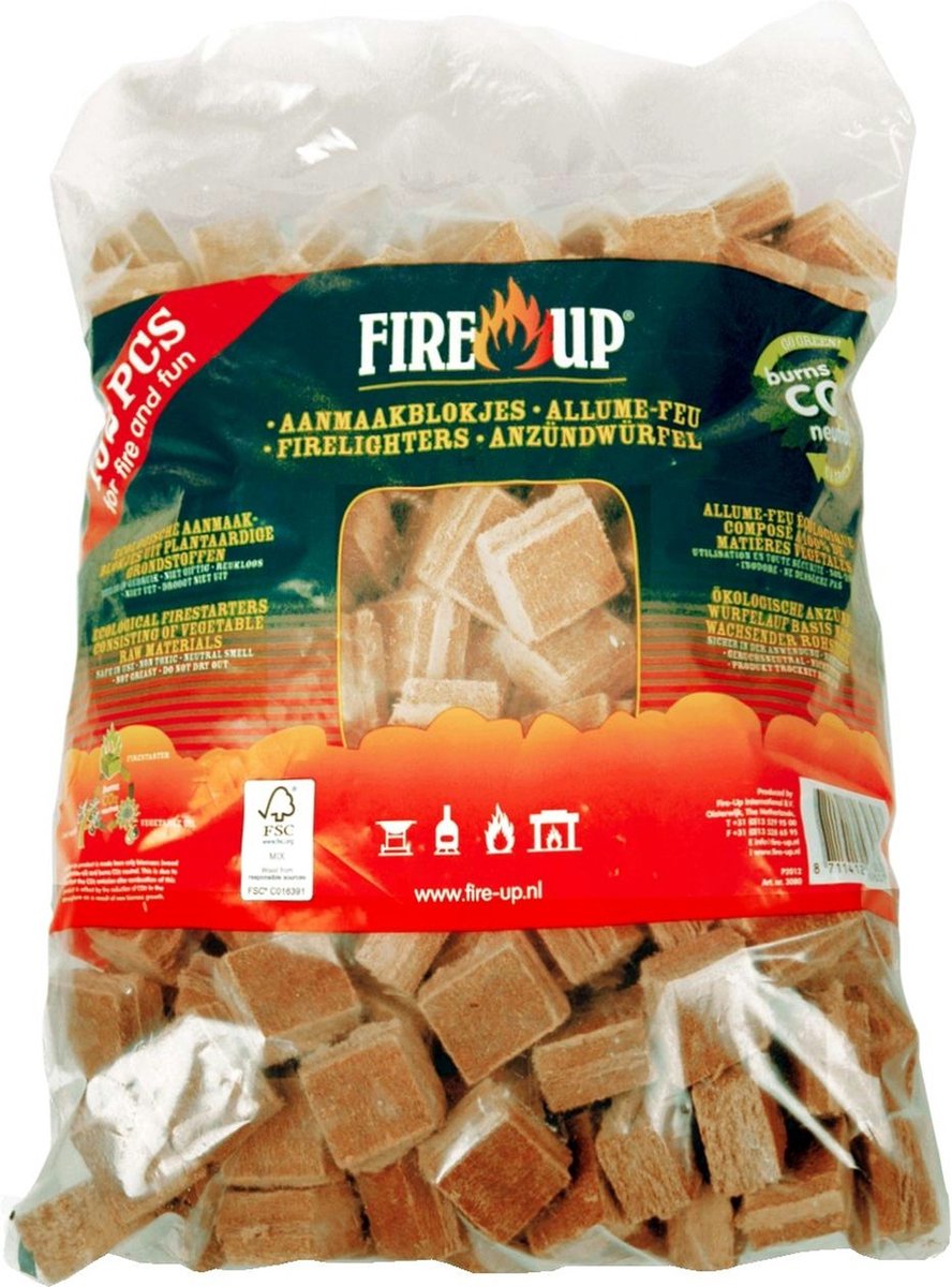 Fire-Up aanmaakblokjes voordeelbox met 1152 stuks - 6x 192st