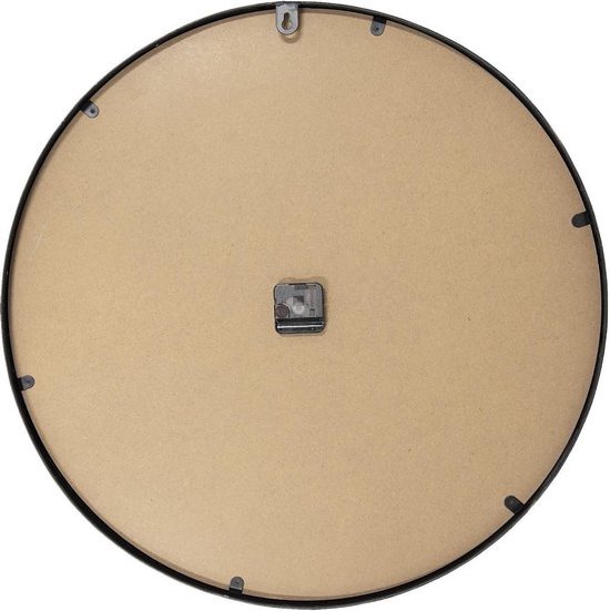 Reloj de Pared Home ESPRIT Negro Dorado Hierro Vintage 60 x 8 x 60 cm