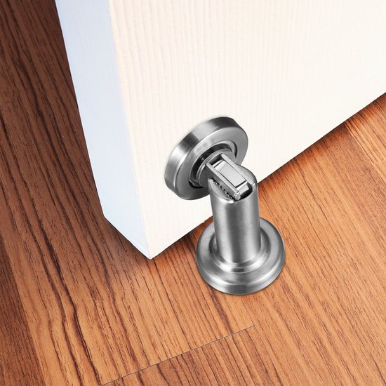 Relaxdays 10x butée de porte à l'intérieur - aimant de retenue de porte en acier inoxydable - pour montage mural