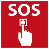 SOS sticker 100 x 100 mm