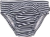 Snapper Rock - UV-zwemluier voor baby jongens - Strepen - Marineblauw/Wit - maat 80-86cm