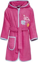 Playshoes - Badjas voor meisjes - Flamingo - Roze - maat 98-104cm