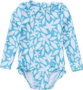 Snapper Rock - UV Zwempak voor baby's - Lange mouw - Aqua Bloom - maat 62-68cm