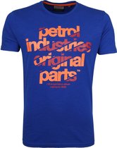 Petrol - T-shirt Blauw - XXL - Modern-fit