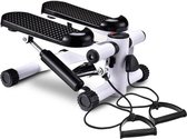 Happyment® Stepper met weerstandskabels - Geïntegreerde computer - Mini swing stepper - Fitnessapparaat - man & vrouw