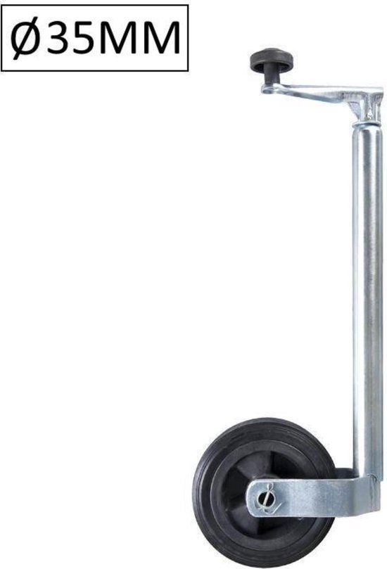 ProPlus Neuswiel voor aanhanger - kunststof velg - rubberband - Ø 35 mm - Ø 160 x 40 mm van ProPlus — afbeelding 2