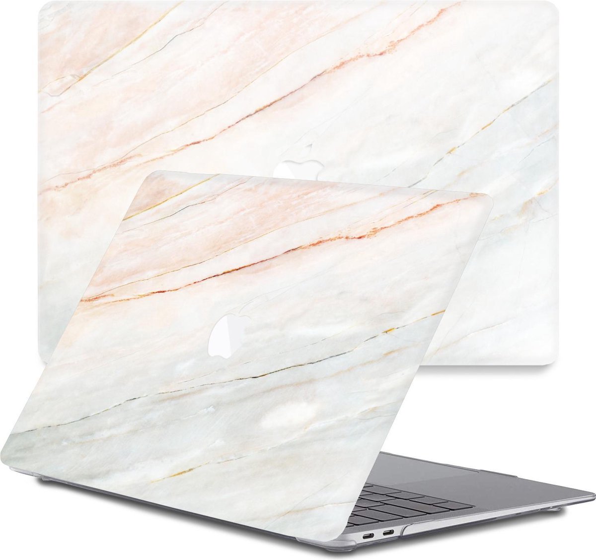 Lunso Geschikt voor MacBook Air 13 inch (2010-2017) cover hoes - case - Marble Aiden