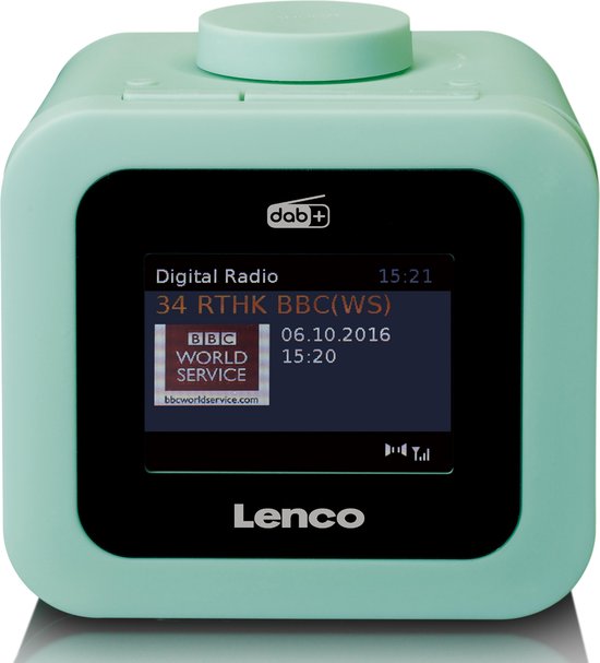 Lenco - CR-620 wekkerradio | bol - Groen DAB+/FM