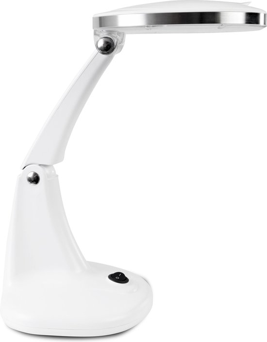 Fysic Loeplamp met LED verlichting - Tafel Vergrootglas makkelijk verstelbaar - FL-30LED - Wit