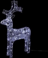 Fééric Lights and Christmas - Verlicht 3D-rendier - L56 x B18 x H85 cm - 100 koud witte ledlampjes