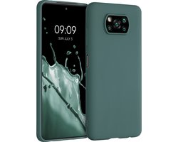 kwmobile telefoonhoesje geschikt voor Xiaomi Poco X3 NFC / Poco X3 Pro - Hoesje voor smartphone - Back cover in blauwgroen