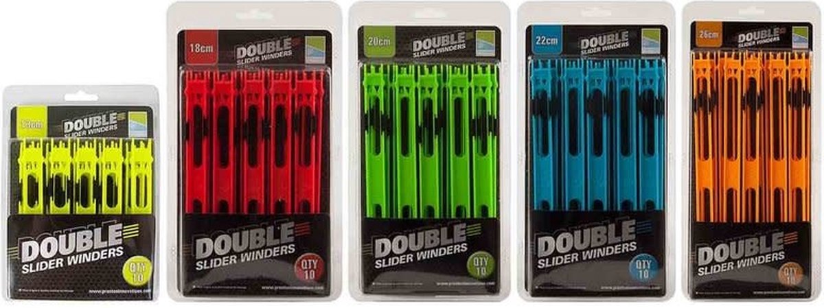 Preston Double Slider Winders 13cm 10pcs