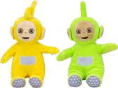 Pluche Teletubbies speelgoed knuffel Dipsy en Laa Laa 36 cm - Speelfiguren set