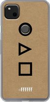 Google Pixel 4a Hoesje Transparant TPU Case - Octopus Spel Symbols #ffffff