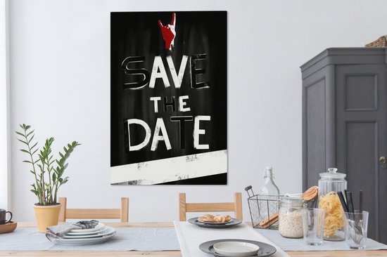 Affiche Vintage avec un texte noir et blanc Toile 90x140 cm - Tirage photo sur toile (Décoration murale salon / chambre) - Tirage photo sur Poster (décoration murale salon / chambre)