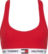 Tommy Hilfiger dames Tommy 85 bralette - katoen ongevoerd - rood - Maat: XL