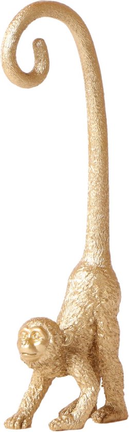 Kolibri Home | Ornament - Decoratie beeld Monkey long tail - Gold