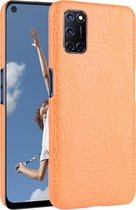 Mobigear Krokodil Hardcase Hoesje - Geschikt voor OPPO A52 - Oranje